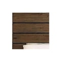 thumbnail image 4 of Benjara Transitional Wooden Eastern King Bed with Plank Style Headboard, Brown, 4 of 4