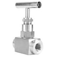 thumbnail image 1 of Válvula De Aguja Derecha Con Hembra De Acero Inoxidable De Acero Inoxidable De Alta Presión, Control De Reemplazo En Latón Robusto Para Regular El Agua, El Gas Y, 1 of 7