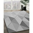 thumbnail image 3 of Ahgly Company Machine Washable Indoor Rectangle Transitional Platinum Silver Gray Area Rugs, 7' x 9', 3 of 7