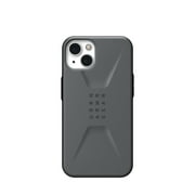 UAG iPhone 13 Case [6.1-inch screen] Sleek Ultra-Thin Shock-Absorbent Civilian Protective Cover, Silver