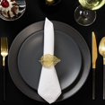 thumbnail image 2 of Feuille Gold Napkin Ring, Set of 4, 2 of 3