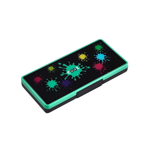 Game Card Storage Case Green for Nintendo Switch and Lite,Game case with 16 Card Slots and 2 Micro SD Card Holders
