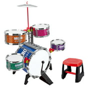 Toddlers Jazz Drum Set Musical Playset Toy Perccussion Instrument Kit for Kids