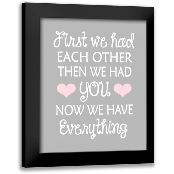 Robinson, Tamara 12x14 Black Modern Framed Museum Art Print Titled - First We Had