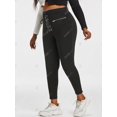 thumbnail image 3 of Pantalones Talla Extra Cordones Laterales con Cremallera Rosegal  Pantalones de talla grande, 3 of 5