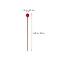 thumbnail image 2 of Phenofice 2 Pcs Maillets Xylophone pour Débutants Batteurs Rouges en Bois de Hêtre et Noyau en Nylon pour Pratique Musicale, 2 of 8