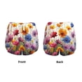 thumbnail image 6 of Goofa Colorful Wildflower Meadow Printed Women 2 in 1 Running Shorts,Quick Dry Athletic Workout Shorts,High Waisted Athletic Shorts with Liner Pockets-Medium, 6 of 9