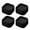 black, variant on 4 Pack Furniture Risers, Anti Slip Pads For Washing Machine Adjustable Bed Risers For Table Desk Couch Chair Sofa Cabinet