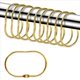 thumbnail image 3 of 24 Piezas de Abiertos para Cortina de Ducha, Anillos Ovalados para Colgar para de Barra, Baño de Metal Dorado, 3 of 3
