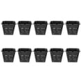 thumbnail image 1 of SHISUYAN 10pcs Thickened Plastic Planting Root Control Baskets Garden Mesh Nets (Black), 1 of 9