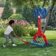 thumbnail image 4 of Spider-Man 4-in-1 Sports Center – Adjustable Basketball Hoop, Soccer/Hockey Net & Golf Game, Red, 4 of 13