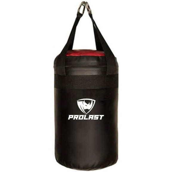 PROLAST Punching Bag 15LB for Kids, Children Adults Boxing MMA Muay Thai Heavy Bag (Black and Red)