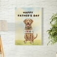 thumbnail image 2 of Cute Chesapeake Bay Retriever Loves Dad Happy Father's Day Vertical Matte Canvas Poster Chessie Dog Lover Wall Art Home Decor - 12008, 2 of 5