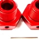 thumbnail image 2 of Ounissouiy 2 uds 1/10 rueda de montaje hexagonal RC pieza de actualización adaptador fuerte de aleación de aluminio para ARRMA SENTON 3S RC Kits de construcción modelo Rojo, 2 of 6