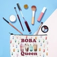 Gzrlyf Boba Tea Makeup Bag Boba Queen Boba Tea Lover Gift Bubble Tea ...