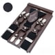 thumbnail image 4 of Tirantes para hombre con correa para padrinos de boda en caja con seis clips Tirantes para pantalones para hombre gordo y anciano Tirantes con correa elástica, 4 of 5