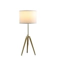 thumbnail image 3 of Kera Table Lamp, White Drum Shade, Brass Gold Tripod Base 39 Inch, 3 of 7