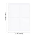 thumbnail image 2 of EXHUMKY 50Pcs Card Pockets Card Binder Punched Design For Game Cards And Displaying, 2 of 7