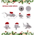 thumbnail image 2 of DolliBu Santa Grey Shark Stuffed Animal Plush Toy - Super Soft Wild Animal Dress Up with Red Santa Claus Outfit, Cute Ocean Wildlife Gift, Holiday Christmas Gift - 12 Inches, 2 of 6