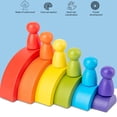 thumbnail image 3 of Toy Kids Wooden Rainbow Raining Juego De Juguetes Bloques De Rompecabezas De Color Jugo De Aprendizaje Educativo Para Niños Regalo De Cumpleaños, 3 of 7
