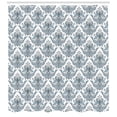 thumbnail image 3 of Ambesonne Winter Shower Curtain, Classical Floral Damask, 69"Wx75"L, Pale Blue White Grey, 3 of 3