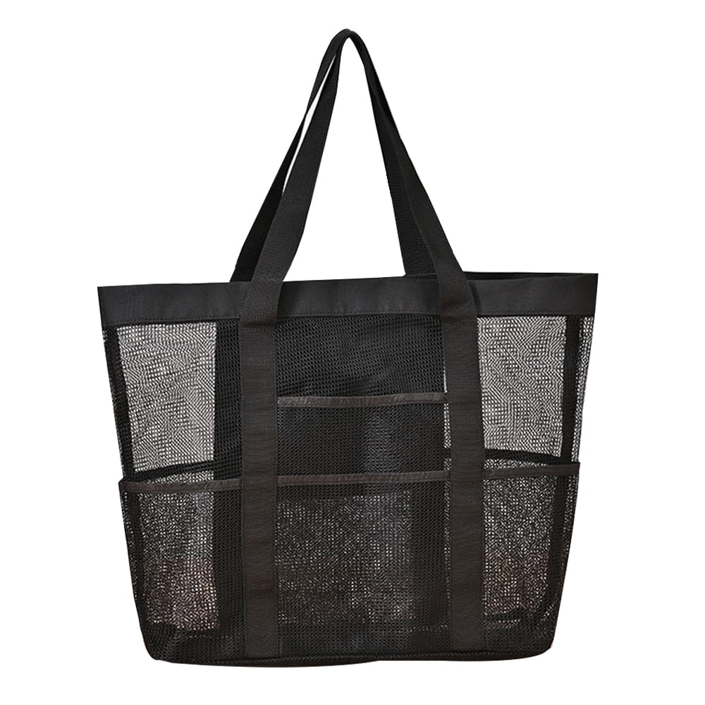 Mesh Beach BagTote for Women Pockets Large Beach Toy Bag,,，G193887