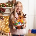 thumbnail image 1 of Festive Christmas Candy Storage with Santa Snowman Design for Holiday Table Decoration and Snack Serving Tray, 1 of 3