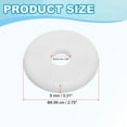 thumbnail image 2 of Uxcell Wall Split Flange Self-Adhesive Escutcheon Plate Buckle Cover White 0.65", 2 of 7
