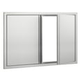 thumbnail image 4 of VEVOR BBQ Access Door, 36W x 24H Inch Double Outdoor Kitchen Door, Stainless Steel Flush Mount Door, Wall Vertical Door with Recessed Handles , for BBQ Island, Grilling Station, Outside Cabinet, 4 of 9