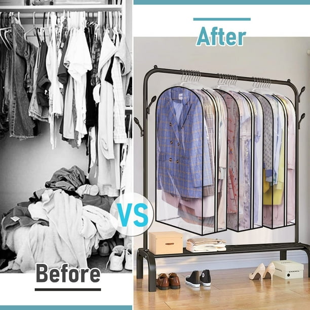 Bolsas De Ropa Transparentes Gruesas Mejoradas Para Colgar