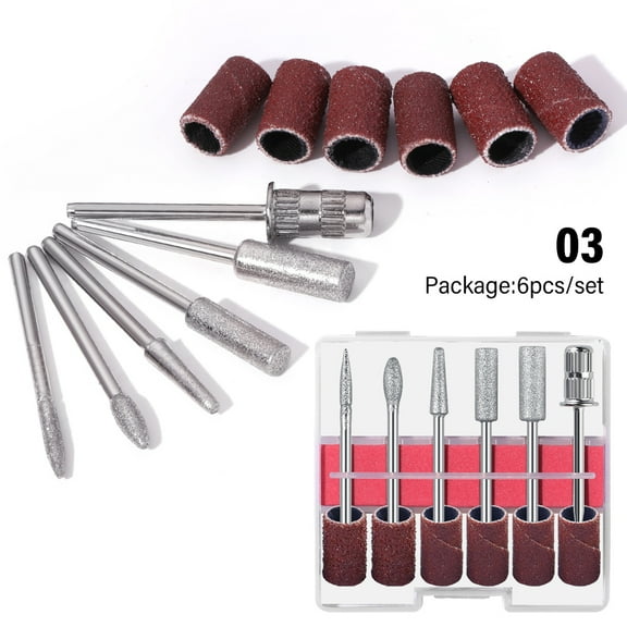 Nail Art Drill Bits Replace Sandpaper Head Set Gel Tips Grinding Polishing Tool Pedicure Pedicure Machines Accessories