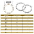 thumbnail image 6 of Uxcell Seamless Metal O Ring, Smoothing Welded Solid Round Ring Buckle for Dog Collars Macrame Camping Belt Dog Leashes M4x2.4", 6 of 6