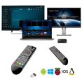 thumbnail image 4 of Q2 Air Mouse Gyroscope Rétroéclairé Sans Fil Apprentissage IR 2.4GHz RF Télécommande Vocale Intelligente pour TOX1 Android TV Box vs G20S PRO, 4 of 5