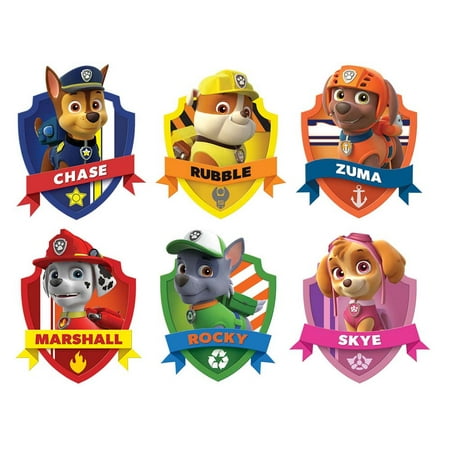 Paw Patrol Decals 1 2 Size Sheet Cake Topper Edible Frosting Image 