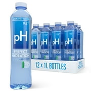 Perfect Hydration 9.5 pH Alkaline Water, Electrolytes for Taste, Bottles Made with 100% Recycled Plastic, 33.8 Fl Oz Bottle, Pack of 12