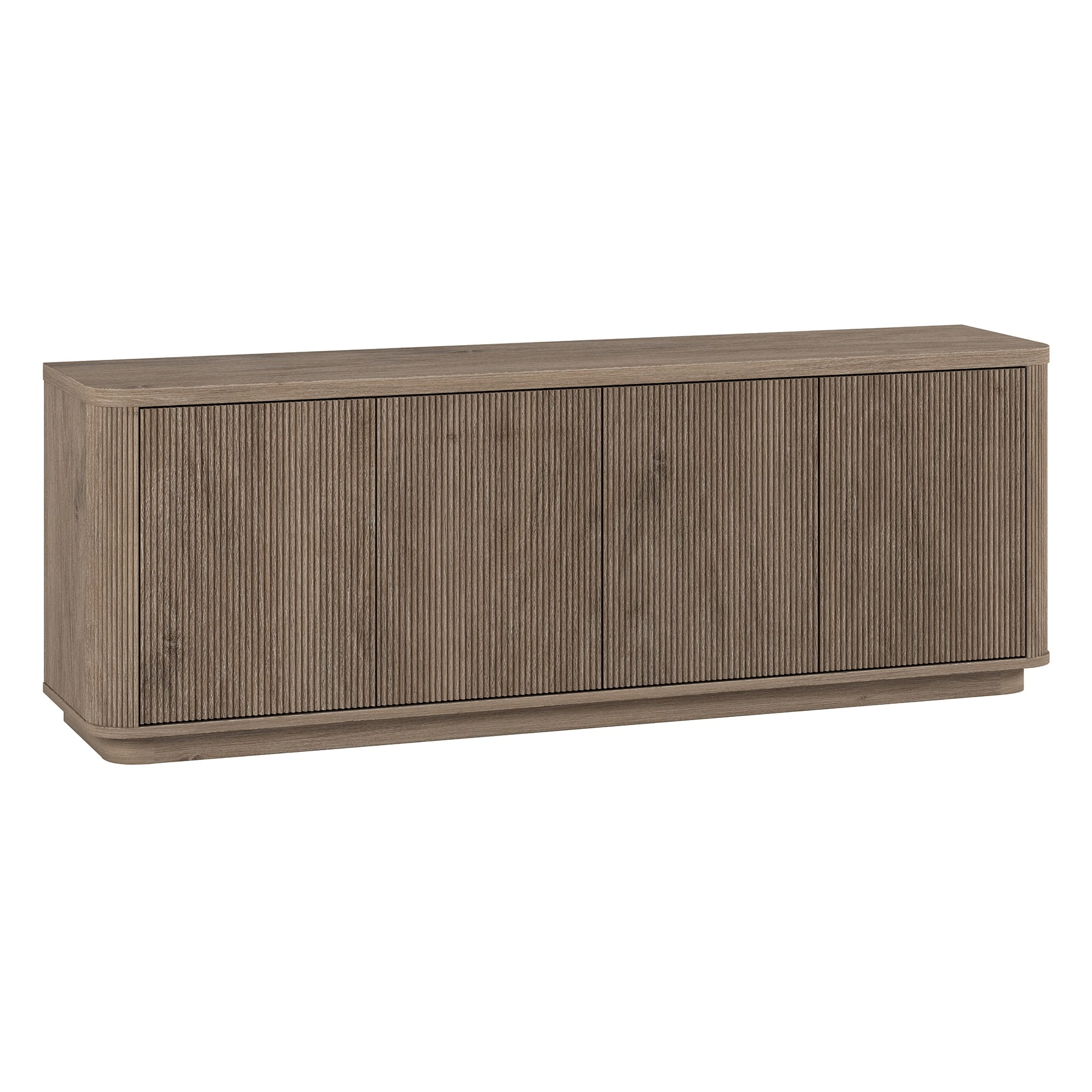 Heath & Cliff Easton Rectangular TV Stand for TV's up to 75" - 68" Wide Antiqued Gray Oak