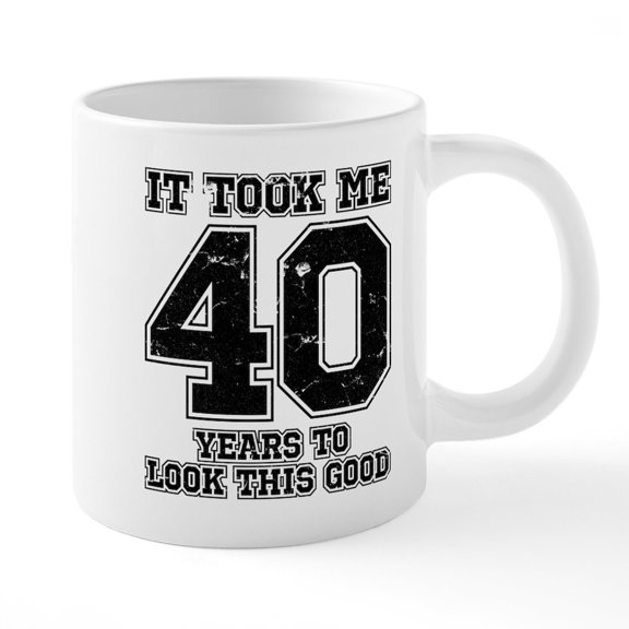 CafePress - This Is What 40 And Awesome - 20 Oz White Ceramic Mega Mug