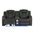 thumbnail image 4 of Miekor Furniture LED & Power Reclining Loveseat Made With Faux Leather in Gray MK6576, 4 of 10
