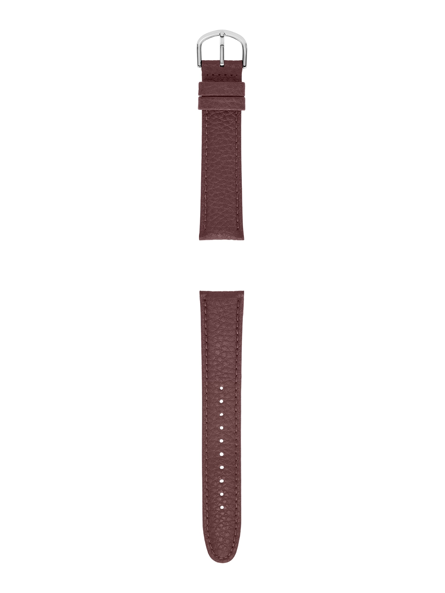 20MM Unisex Brown Genuine Leather Textured Replacement Watch Band (FMDBA011)