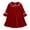 0#Red1129, variant on Elegyee Toddler Girls Velour Nightgown Ruffle Long Sleeve Sleep Dress Fall Winter Loungewear