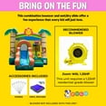 thumbnail image 2 of Pogo Bounce House Crossover Bounce House with Slide, Tropical Smiley Face, No Blower, 2 of 8