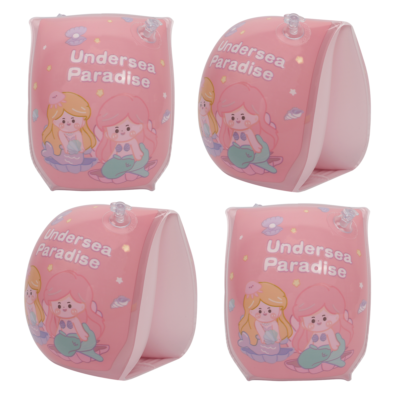 Skycase Swimming Arm Float Rings, 4 Pack Thickened PVC Floater Sleeves