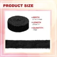 thumbnail image 2 of Uxcell Velvet Ribbon Wide Handmade Frayed Raw Edge Thick Fringe Ribbon Wide Fringe Fabric Ribbons Black, 2 of 6
