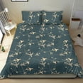 thumbnail image 2 of Juego de cama negro con estampado de círculos de avión, 2 of 4