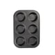 thumbnail image 1 of Bandeja para hornear magdalenas DIY de 6/12 tazas, molde de acero antiadherente, bandeja para hornear huevos, molde para pasteles y magdalenas, Herramientas y accesorios para hornear negro seis Toystoory HA001646-01, 1 of 6