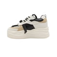 thumbnail image 2 of Tenis Plataforma Para Mujer Color Latte Urbano Moda Outfit beige 25, 2 of 6
