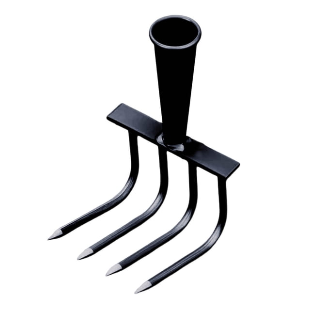 zhangmingg Detachable Steel Garden Rake Hand Weeder Tool for Efficient Yard Farm Gardening and Uprooting Tasks