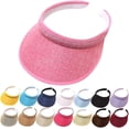 thumbnail image 1 of Sombreros de sol de ala ancha de verano Sombreros de visera para mujer Protección solar UV SPF 50+, 1 of 3