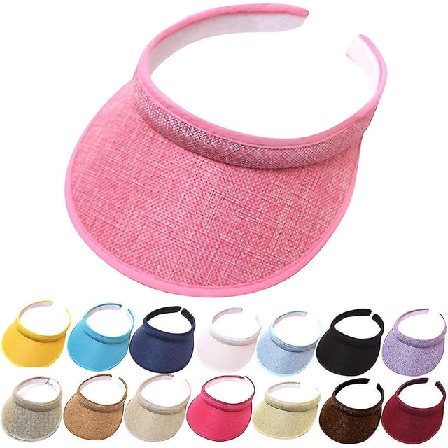 Sombreros de sol de ala ancha de verano Sombreros de visera para mujer Protección solar UV SPF 50+