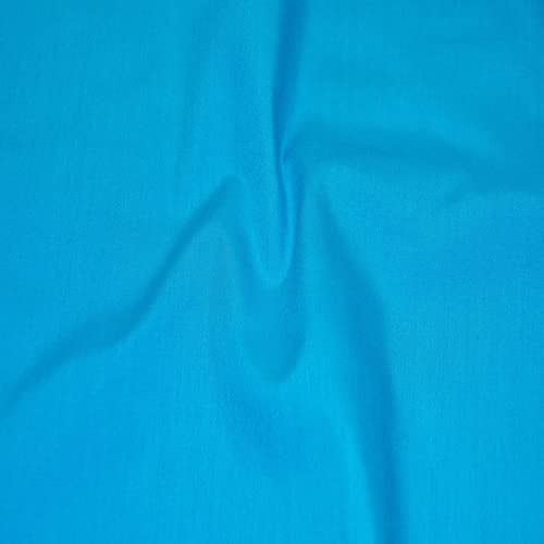 Tela Pico Textiles Broadcloth turquesa, rollo de 5 yardas